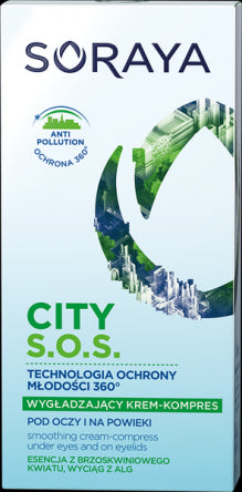 Soraya CITY S.O.S. - wygładzający krem – kompres pod oczy i na powieki dzień/noc, poj. 15 ml