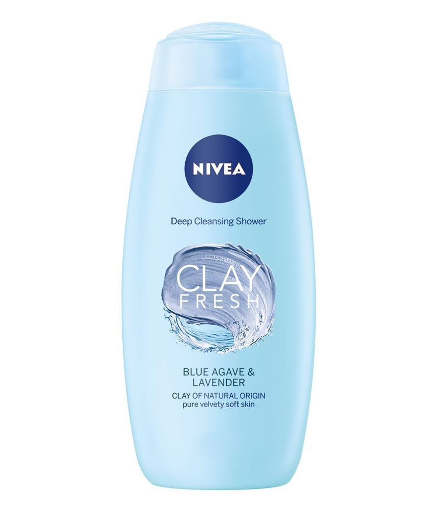 Nivea CLAY FRESH - shower gel with clay, BLUE AGAVE & LAVENDER, capacity 250 ml
