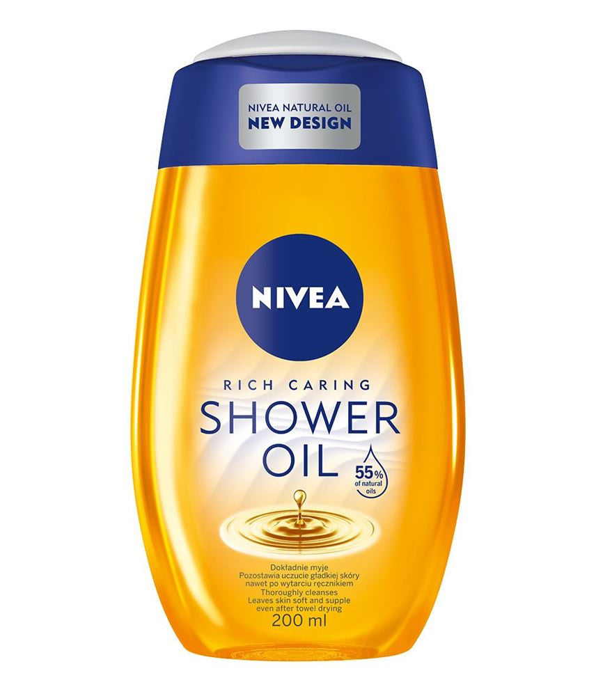 Nivea Natural Oil - nurturing shower oil, volume 200 ml