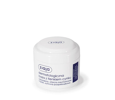 Dermatological base with zinc oxide, 80 ml capacity.