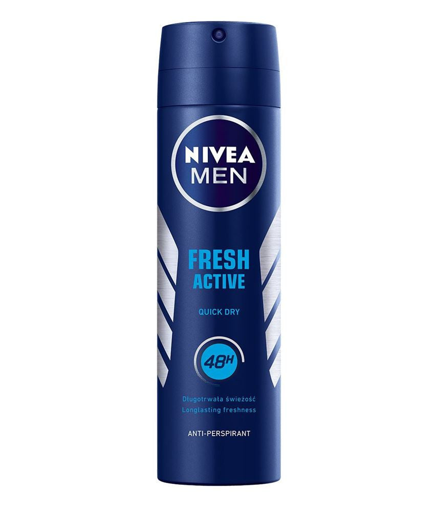 NIVEA Men Fresh Active 48 h - antyperspirant do ciała w aerozolu, poj. 150 ml