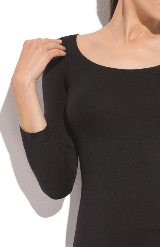 Seamless Long Sleeve Thong Bodysuit - BODY PERFECT
