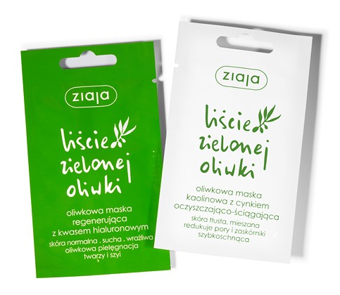 Olive regenerating mask, 7 ml capacity.