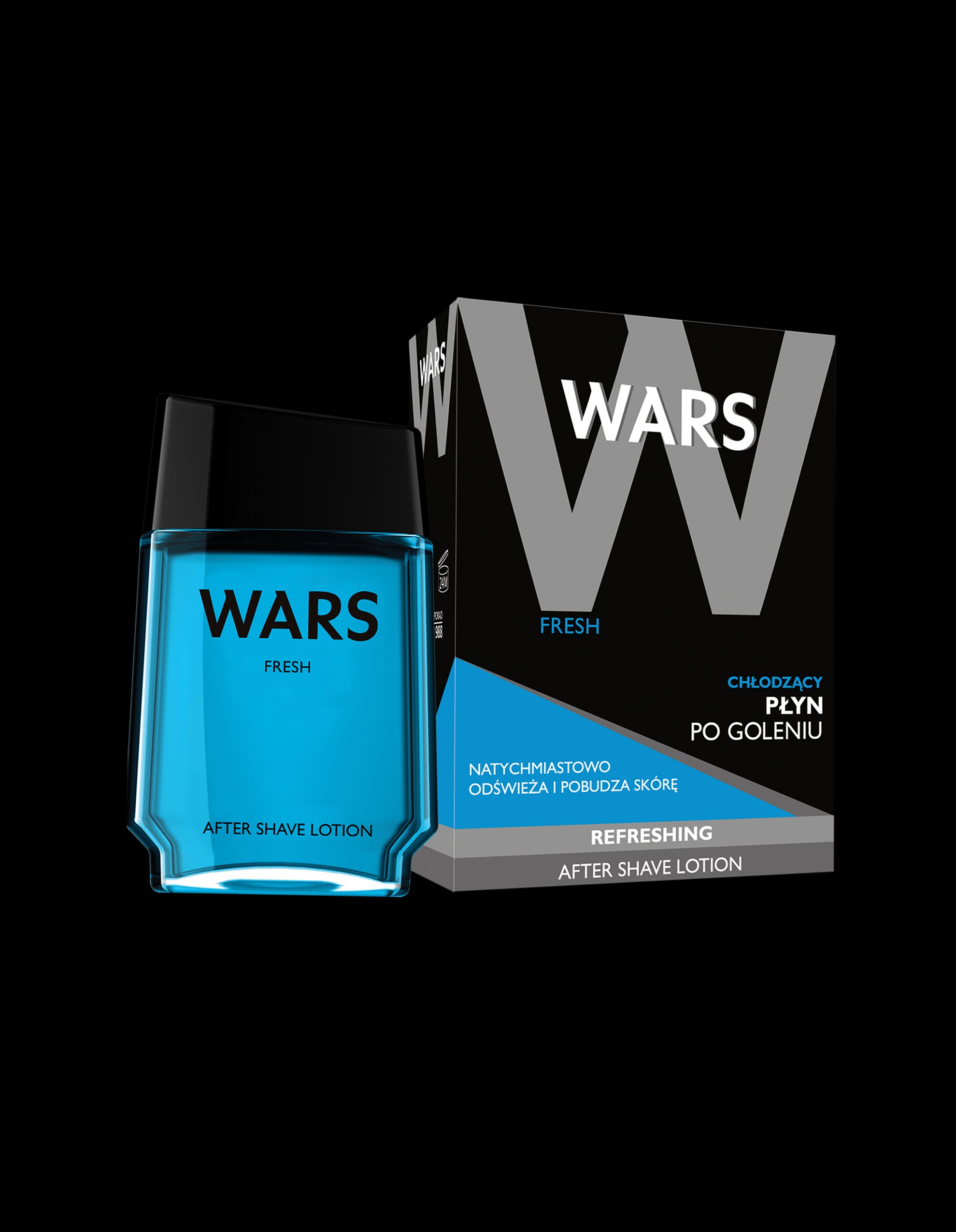 Wars Fresh - cooling aftershave liquid, 90 ml capacity