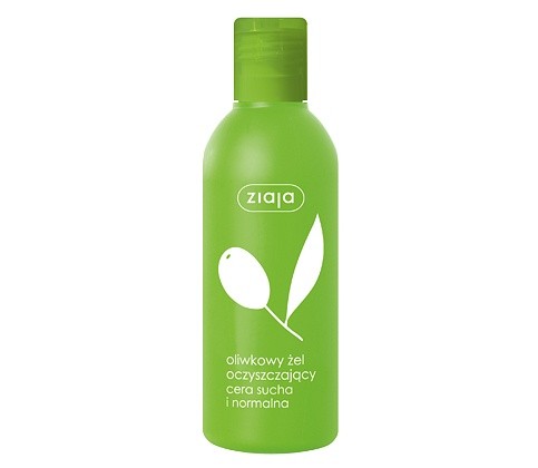 Olive cleansing gel, 200 ml capacity.