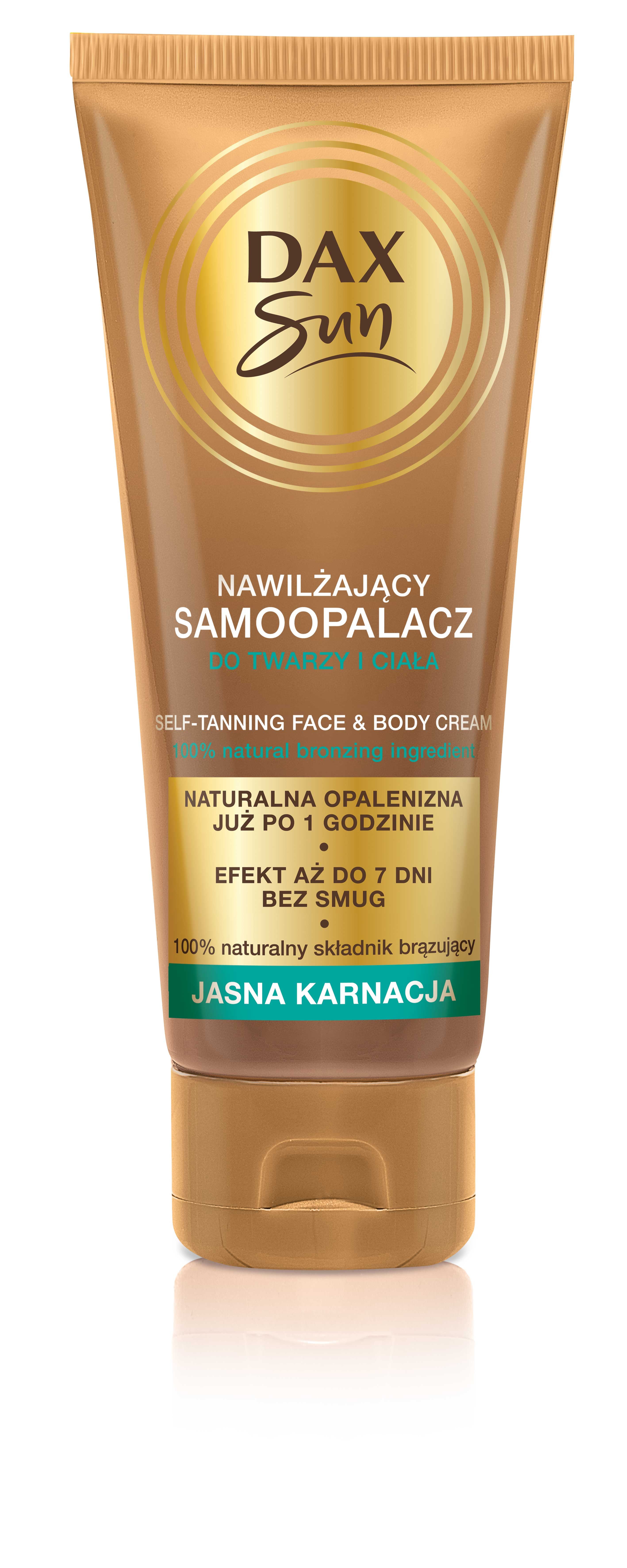 Dax Sun - nawilżający samoopalacz do twarzy i ciała, jasna karnacja, poj. 75 ml