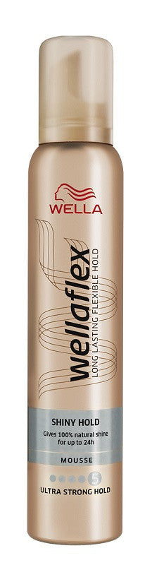 Wella Wellaflex Shiny Hold styling mousse Ultra Strong Hold 5/5, 200 ml
