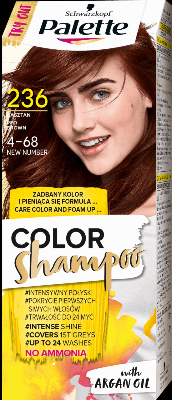 Palette Color Shampoo - ammonia-free coloring shampoo, no. 236 Chestnut
