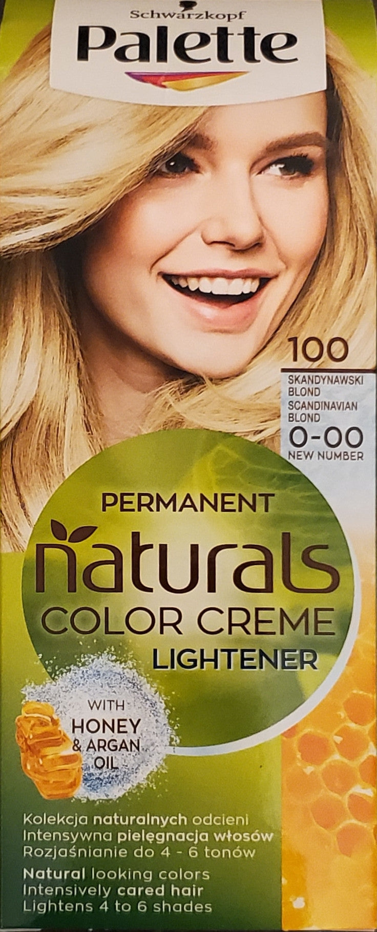 Palette Permanent Natural Colors Creme hair dye, 100 Scandinavian Blonde