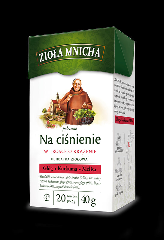 Monk's Herbs recommended for blood pressure, capacity 20 sachets x 2 g