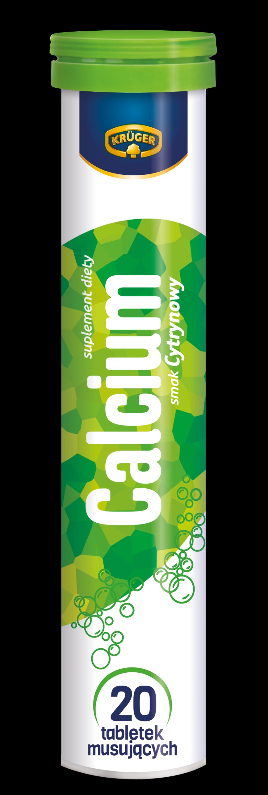 Kruger Calcium - lemon flavored effervescent tablets, 20 pcs.