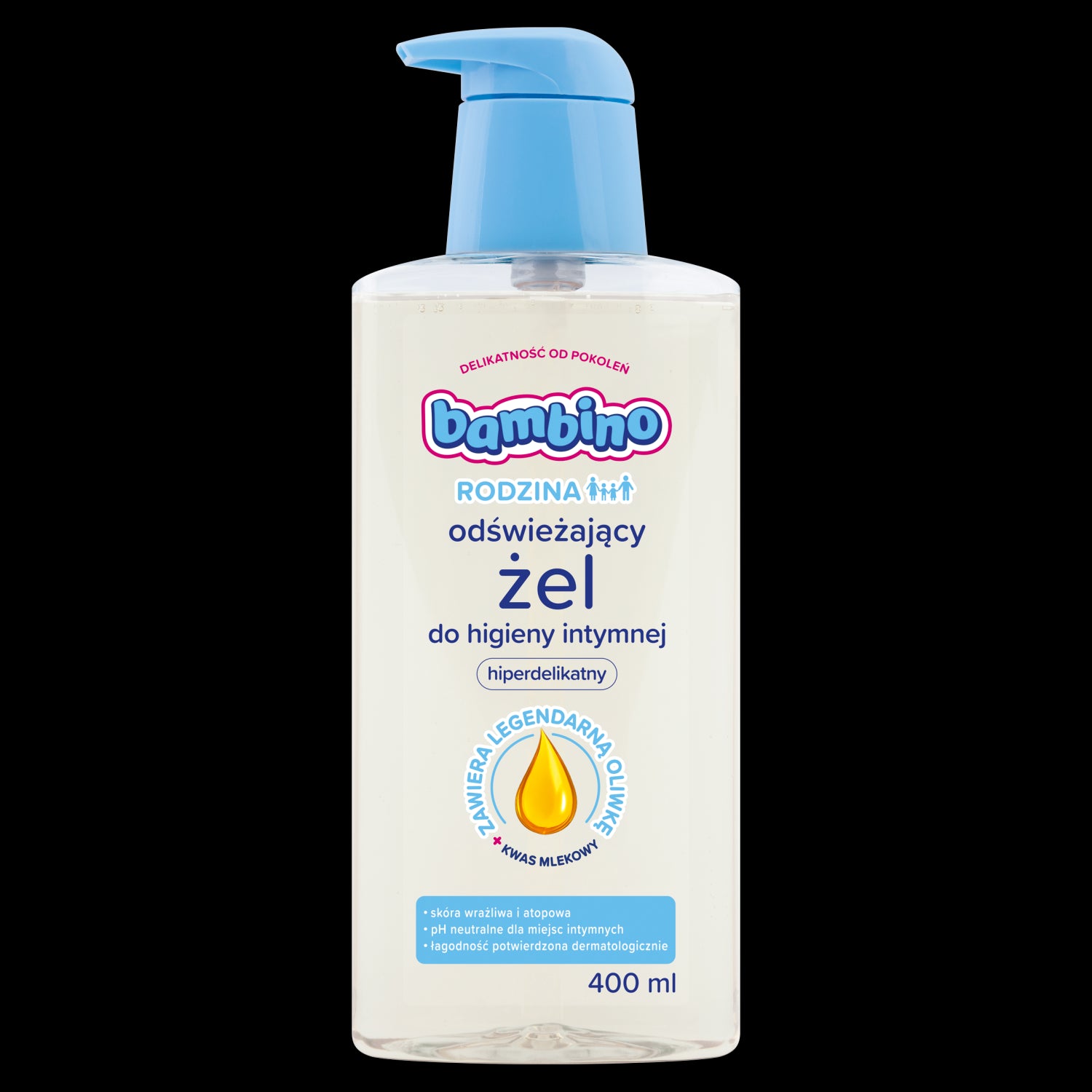 Bambino Rodzina - odświeżający żel do higieny intymnej, poj. 400 ml