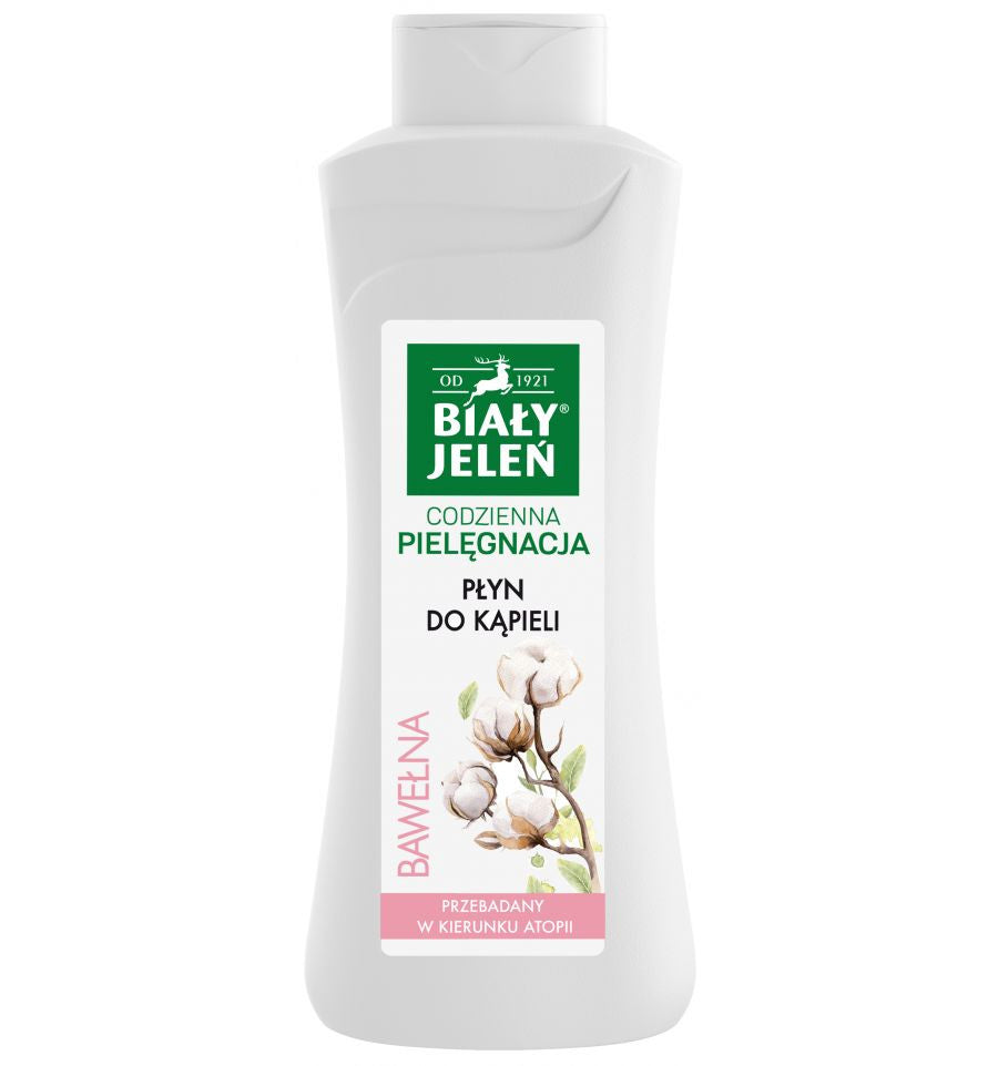 Biały Jeleń BAWEŁNA - bath and shower liquid, 750 ml capacity
