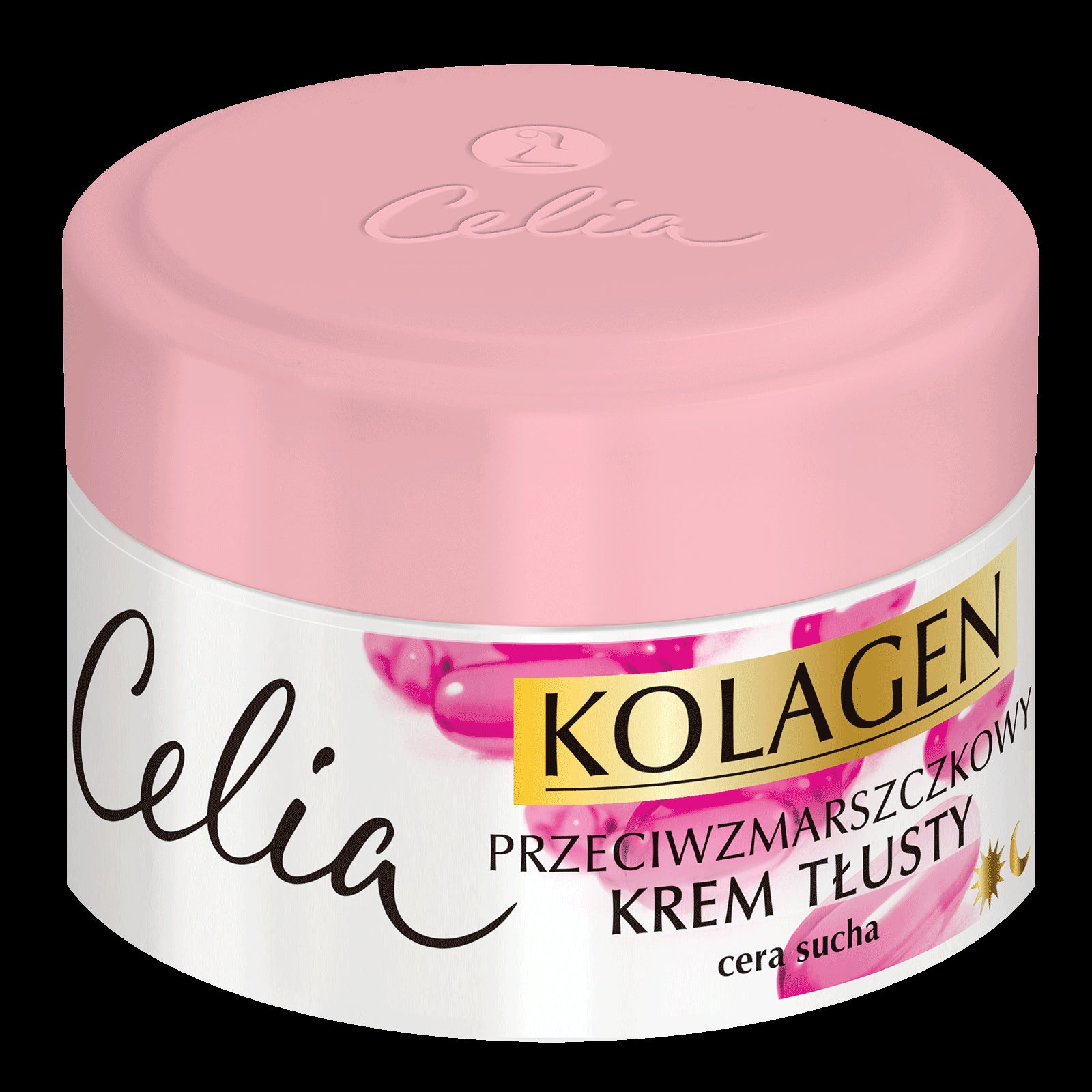 Celia Collagen anti-wrinkle day & night greasy cream with vitamins for dry and very dry skin, 50 ml