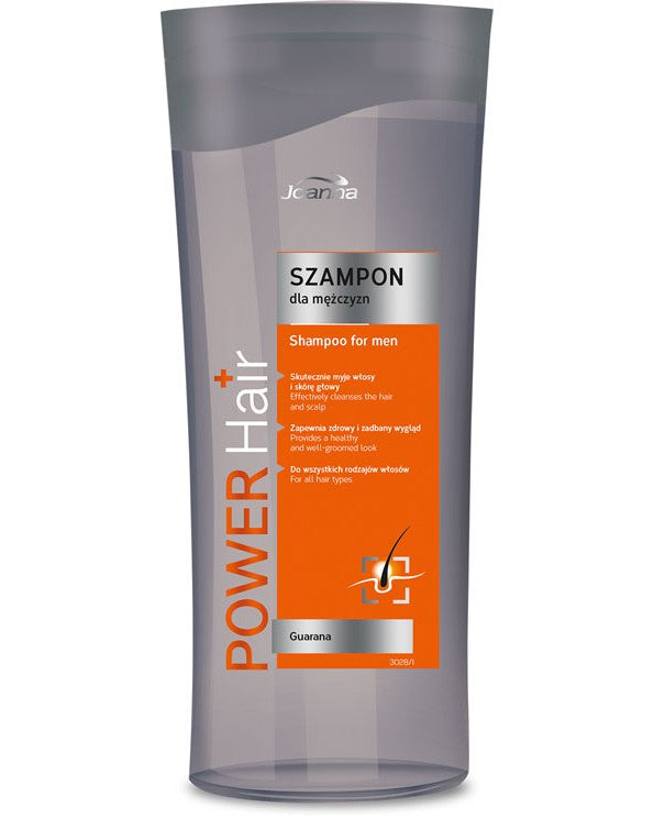 Joanna Power Hair - szampon do włosów z guaraną dla mężczyzn, poj. 200 ml