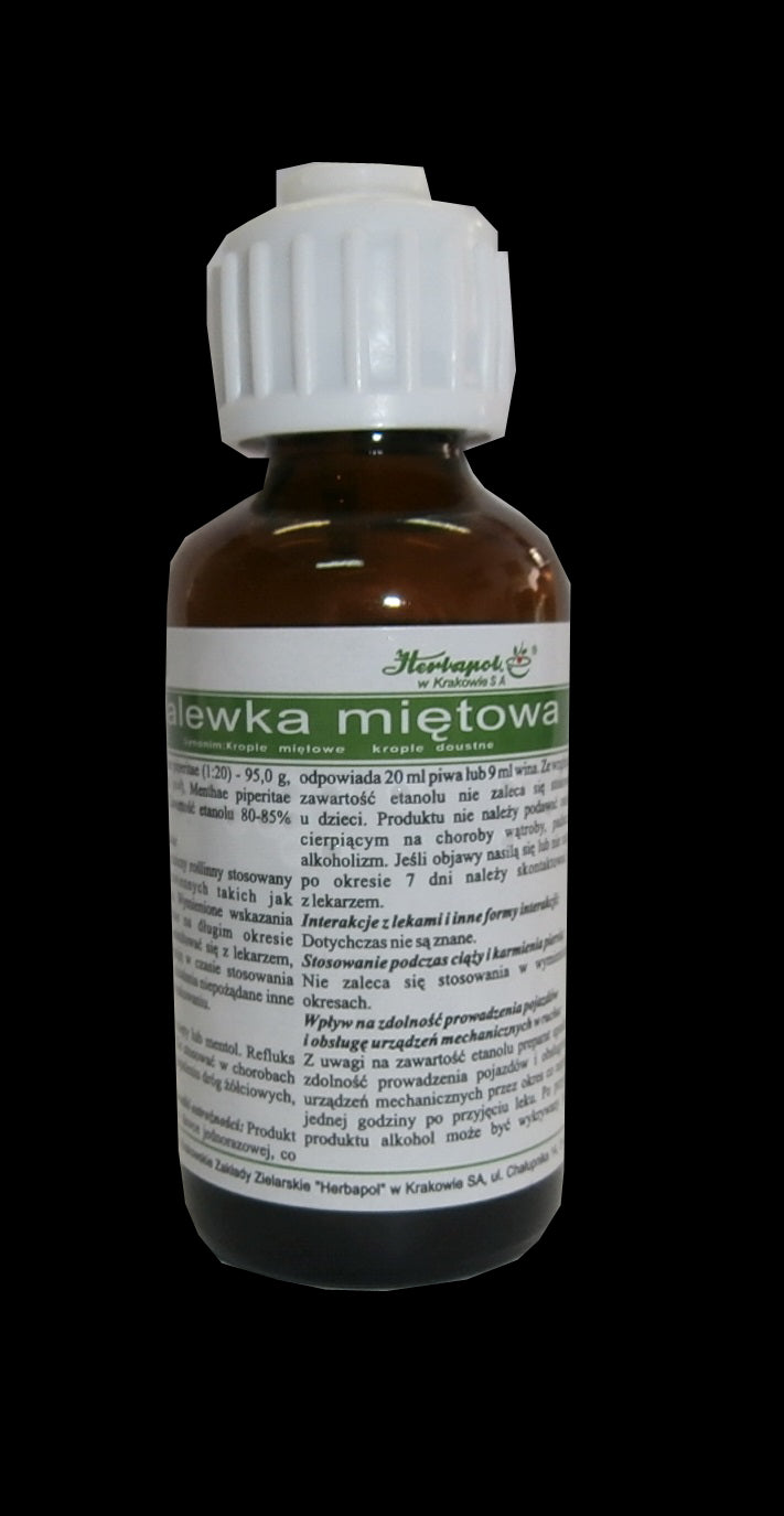 Peppermint tincture, oral drops, 35 ml capacity