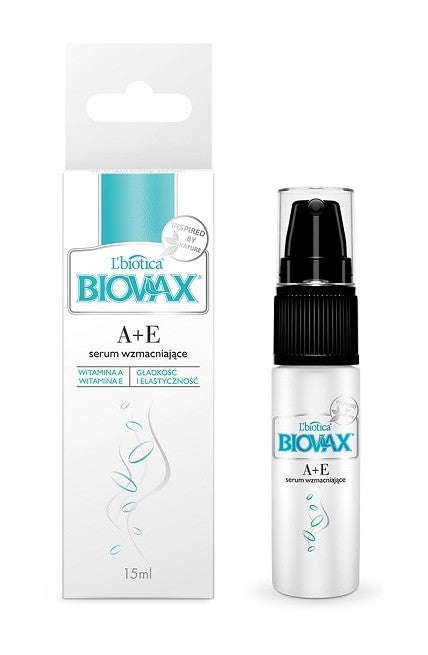 Biovax - serum wzmacniające do włosów z witaminami A+E, poj. 15 ml