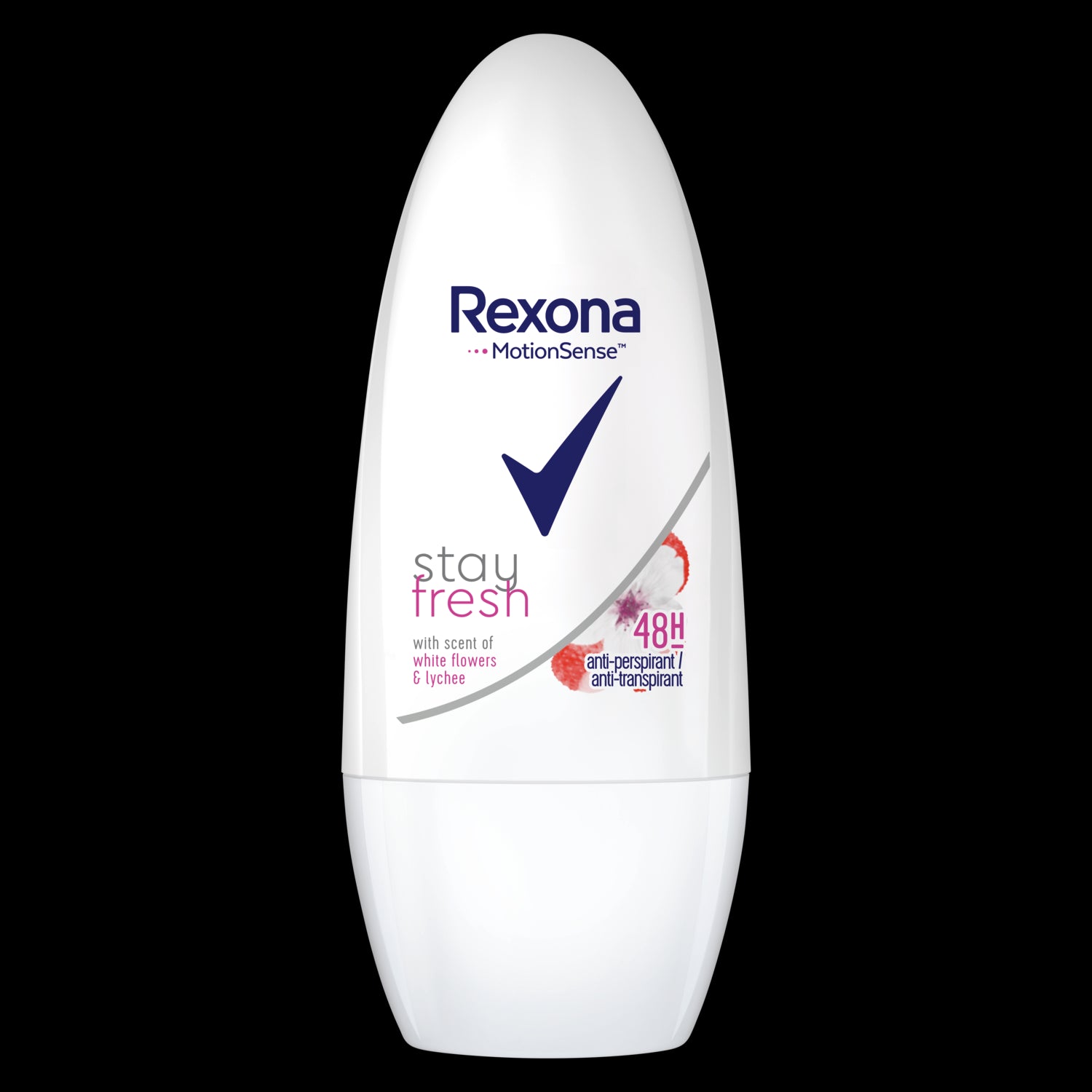 Rexona Stay fresh - White flowers & lychee, women's anti-perspirant roll-on, 50 ml