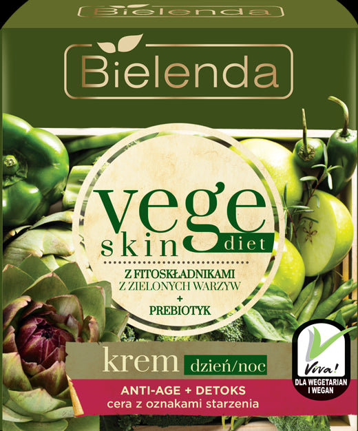 Bielenda Vege Skin Diet - Krem ANTI-AGE + DETOKS cera z oznakami starzenia, poj. 50 ml