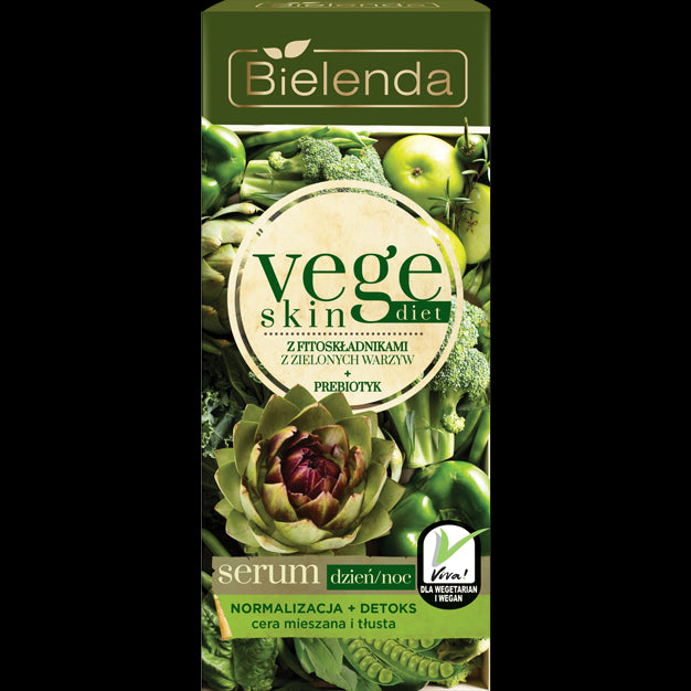 Bielenda Vege Skin Diet - Serum NORMALIZACJA + DETOKS cera mieszana i tłusta, poj. 15 ml