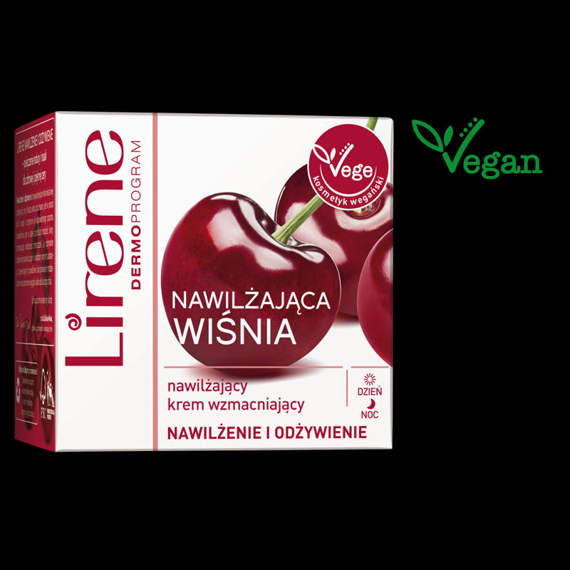 Lirene Nawilżenie i Odżywienie - NAWILŻAJĄCA WIŚNIA Nawilżający krem wzmacniający na dzień i na noc, poj. 50 ml