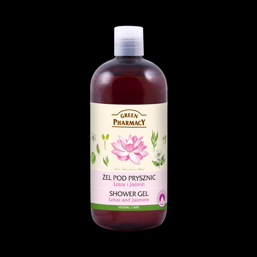 Green Pharmacy - shower gel, lotus and jasmine, 500 ml capacity