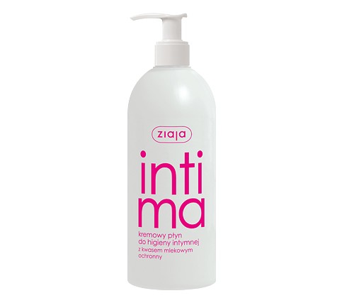 Intima-cream liquid with lactic acid, capacity 500 ml.