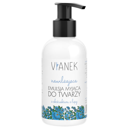 Vianek - nawilżająca emulsja myjąca do twarzy, poj. 150 ml