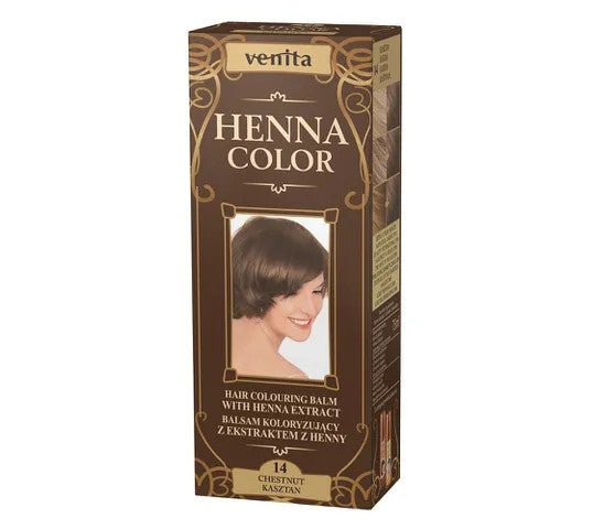 Venita Henna Color - coloring balm with henna extract, no. 14 - Chestnut, capacity 75ml
