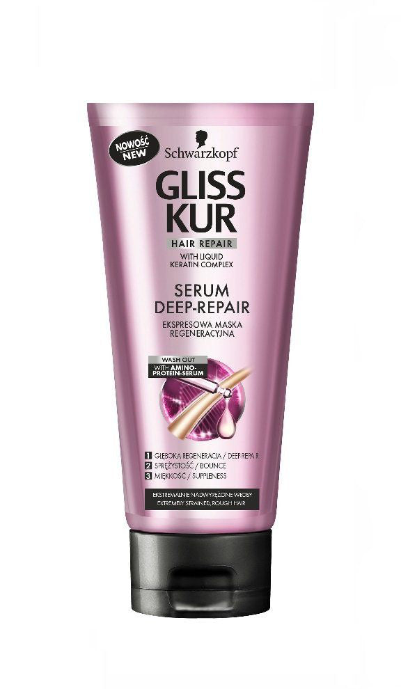 Gliss Kur Serum Deep Repair Mask for extremely stressed hair, 200 ml