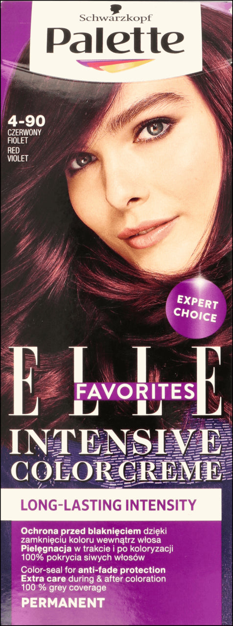 Palette Intensive Color Creme Elle Favorites - hair dye, color 4-90 Red Violet