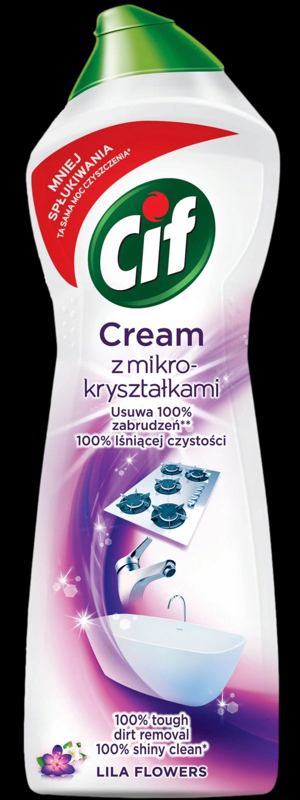 Cif - Cream, microcrystalline milk cleaner, Lila Flowers, net weight: 780g