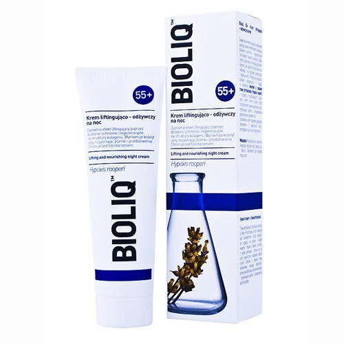 BIOLIQ 55+. Lifting and revitalizing night cream, 50 ml capacity.
