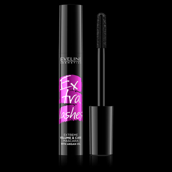 Eveline Extra Lashes - Tusz do rzęs maksymalnie pogrubiający, poj. 12 ml