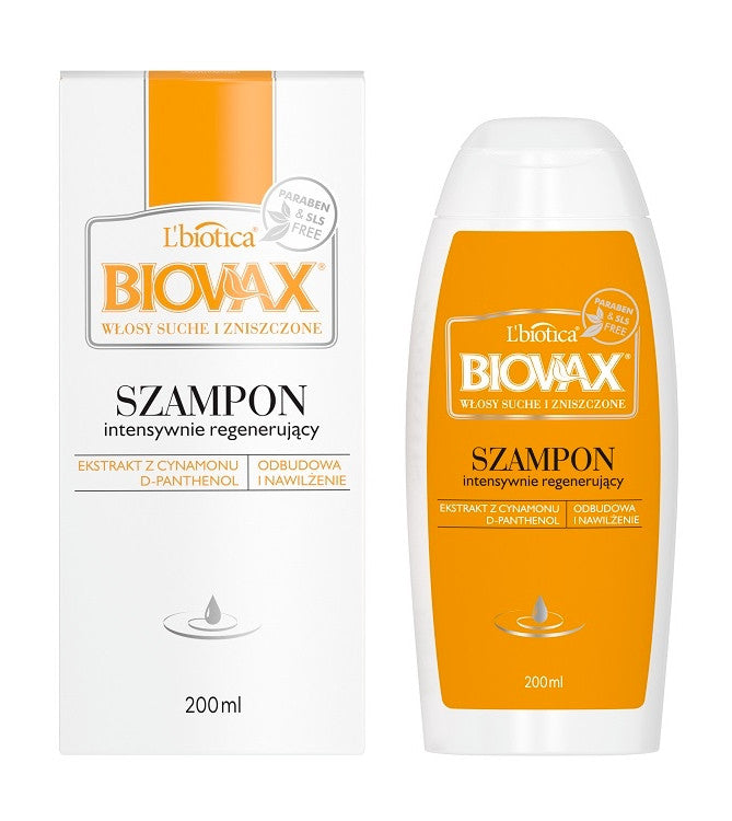 Biovax - szampon intensywnie regenerujący włosy suche i zniszczone, poj. 200 ml