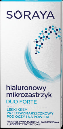 Soraya Hyaluronic Micro-Splice DUO FORTE - light anti-wrinkle cream for eyes and eyelids, volume 15 ml