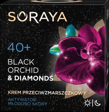 Soraya Black Orchid & Diamonds - krem przeciwzmarszczkowy na dzień i na noc, aktywator młodości skóry, 40+, poj. 50 ml