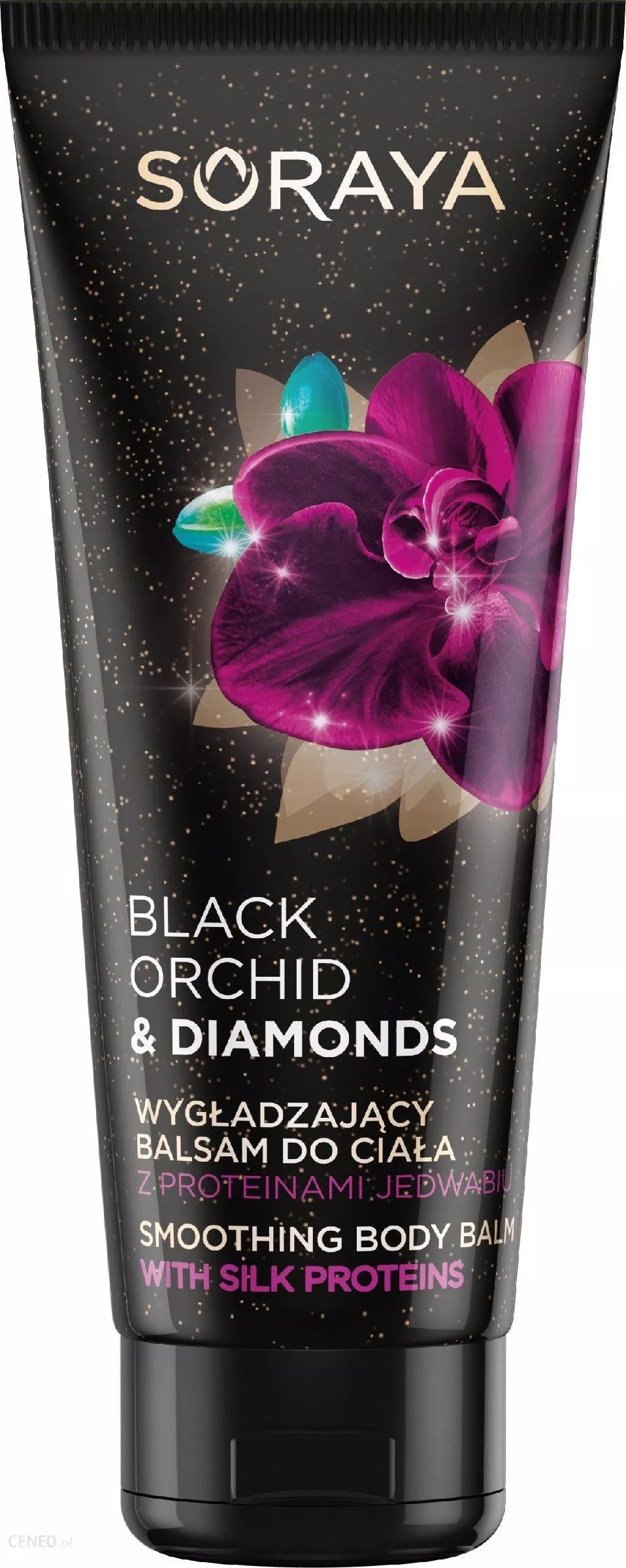 Soraya Black Orchid & Diamonds - wygładzający balsam do ciała z olejem abisyńskim, poj. 200 ml