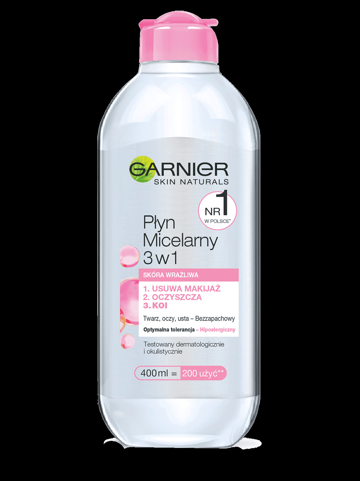 Garnier Skin Naturals - Micellar Solution for sensitive skin 3in1, capacity 400 ml
