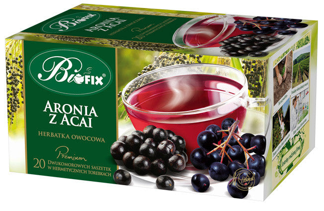 Bi fix Premium Aronia z Acai - herbatka owocowa ekspresowa, poj. 20 saszetek x 2g