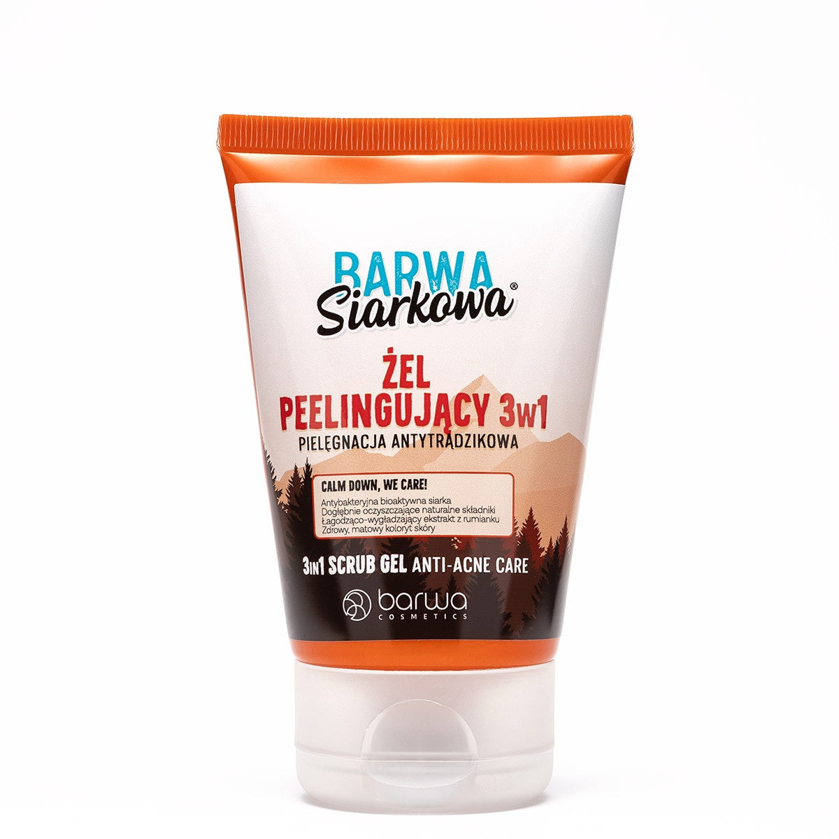 Barwa Siarkowa - żel peelingujący 3w1, pielęgnacja antytrądzikowa, pój. 120 ml