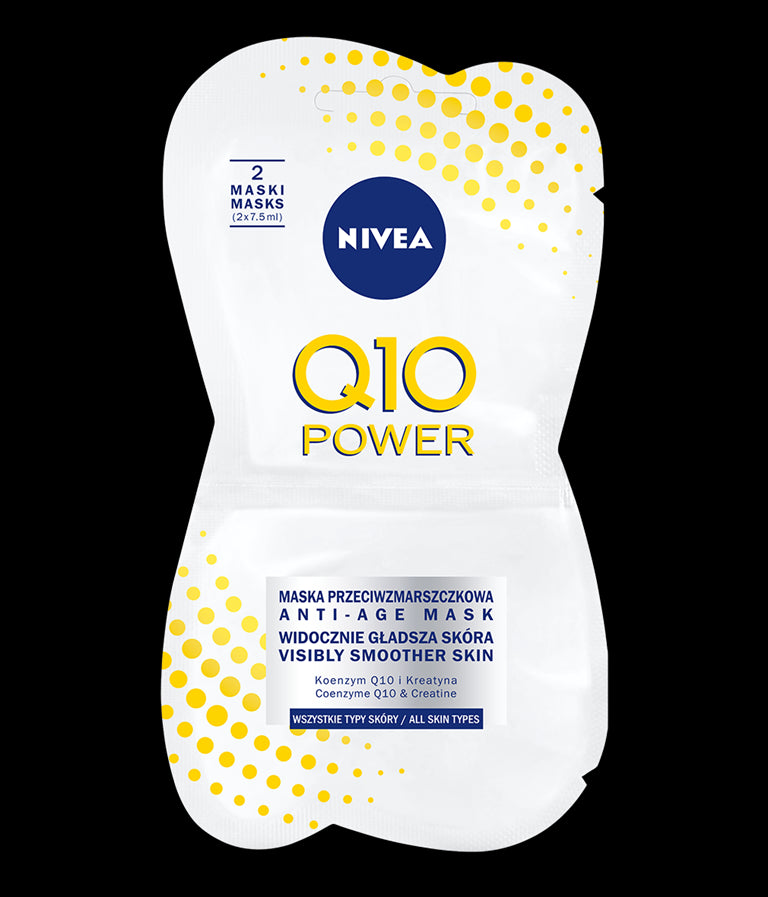 NIVEA Q10 POWER Anti-Wrinkle Mask in a sachet, 2 x 7.5 ml