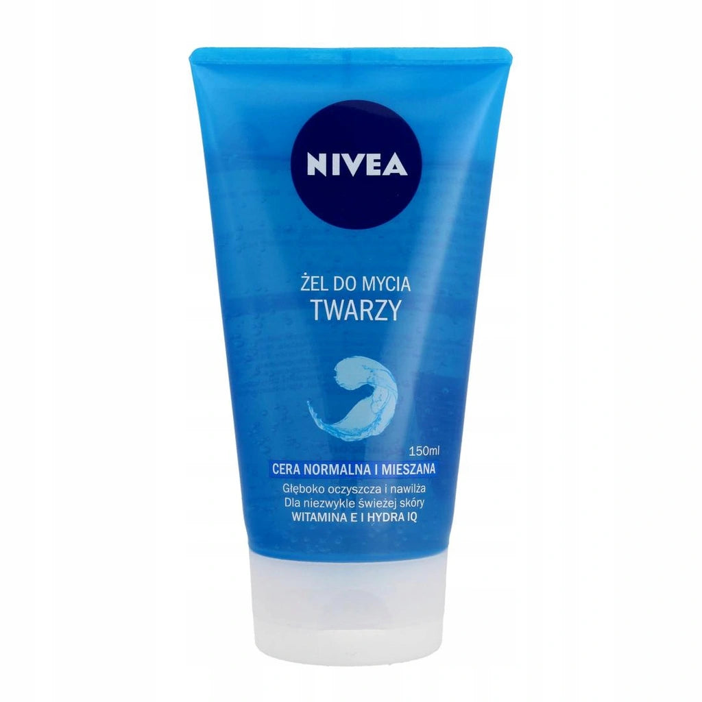 NIVEA Facial Cleansing Gel - deeply cleanses and moisturises, for normal to combination skin, 150 ml