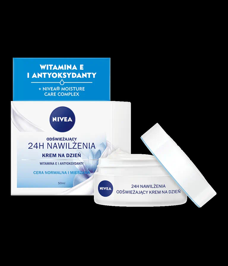 Nivea - refreshing Day Cream, 24H hydration, for normal skin, 50 ml