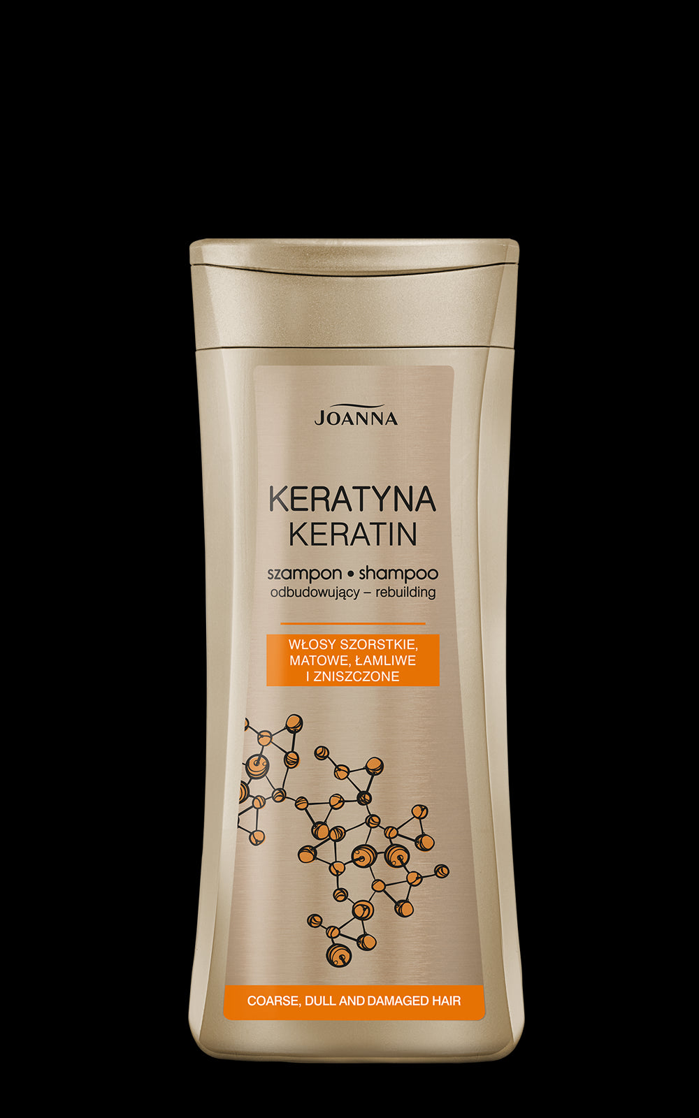 Joanna Keratyna - szampon odbudowujący do włosów szorstkich, matowych i łamliwych, poj. 200 ml