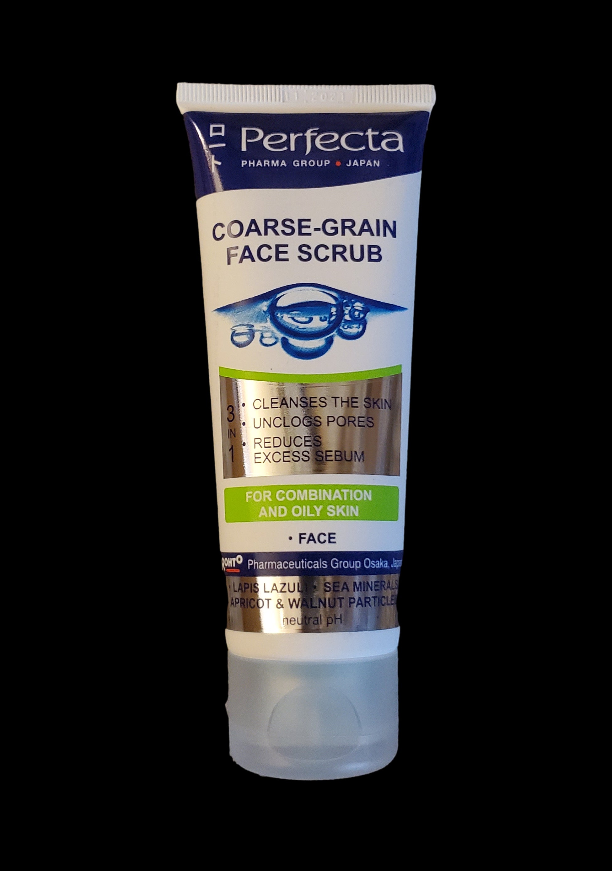 Perfecta - peeling gruboziarnisty do twarzy 3w1, poj. 75 ml