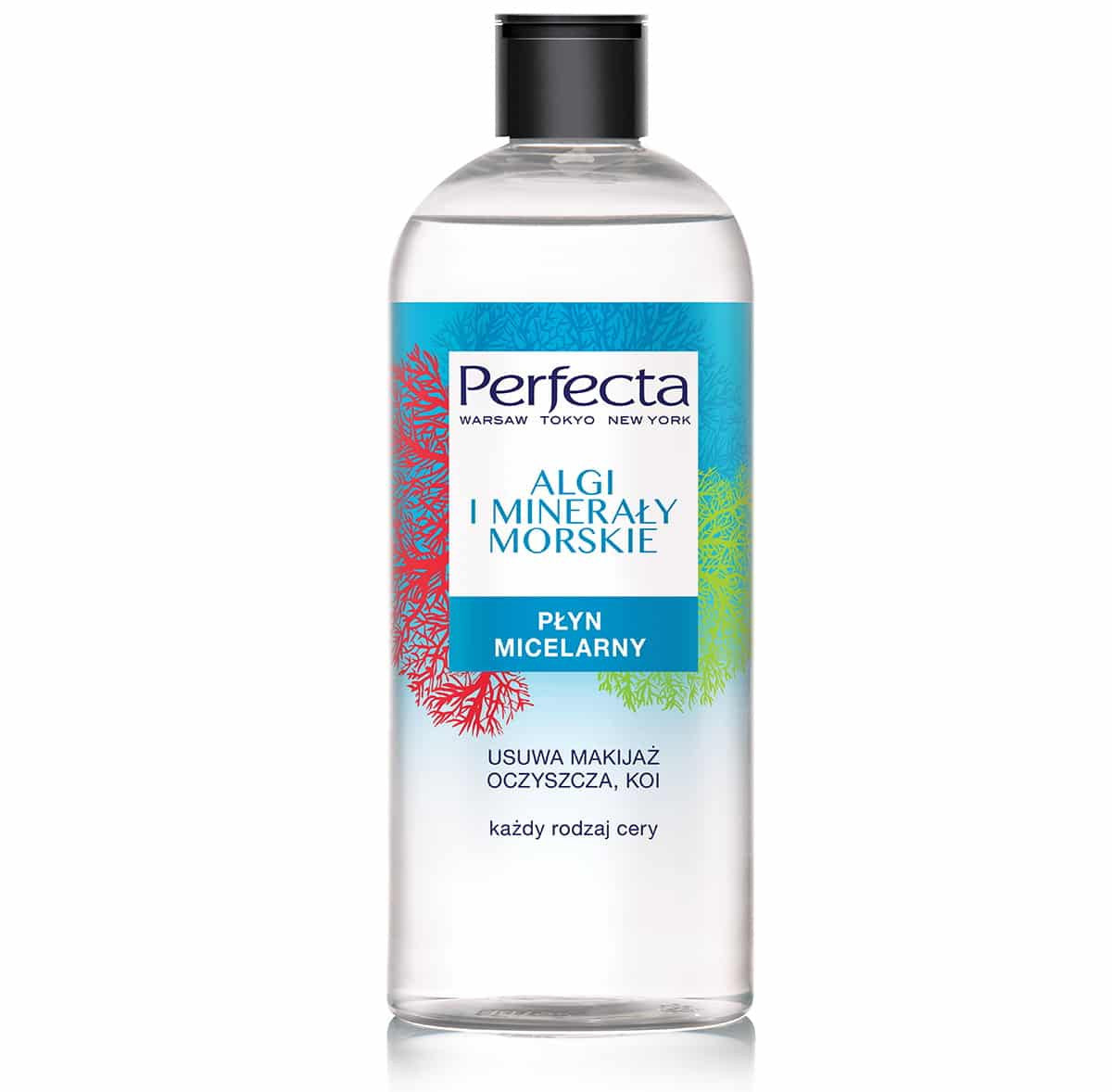 Perfecta Oczyszczanie – płyn micelarny ALGI MINERAŁY MORSKIE, poj. 400 ml
