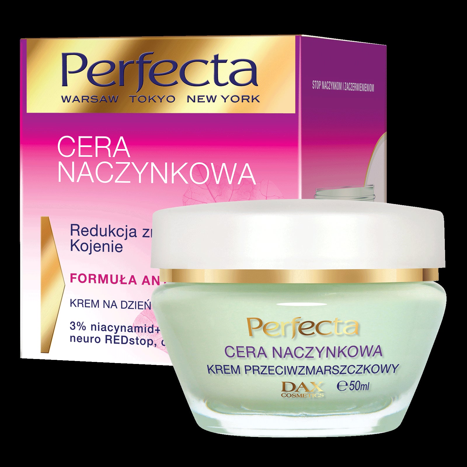 Perfecta Vascular Skin - Day & Night Cream for wrinkle reduction and soothing, 50 ml