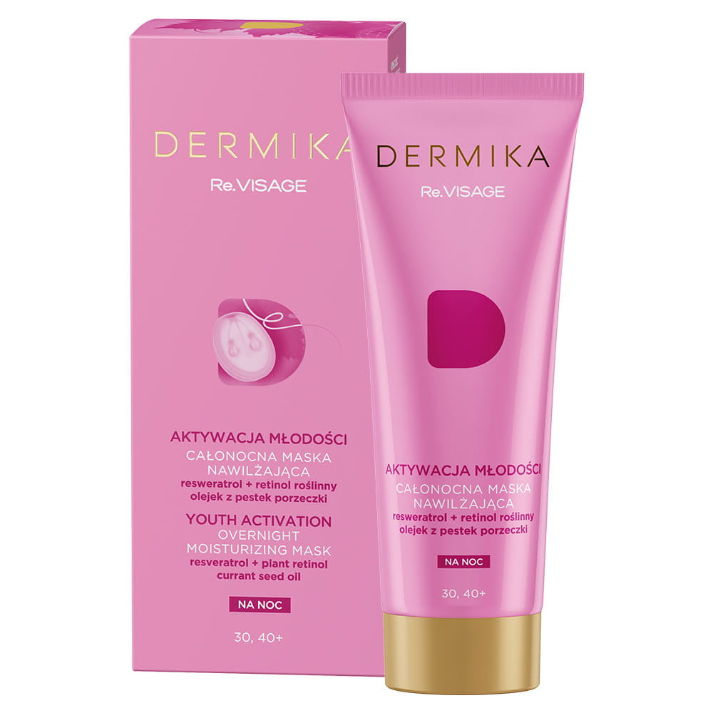 Dermika Re.VISAGE - całonocna maska nawilżająca 30-40+, poj. 50 ml