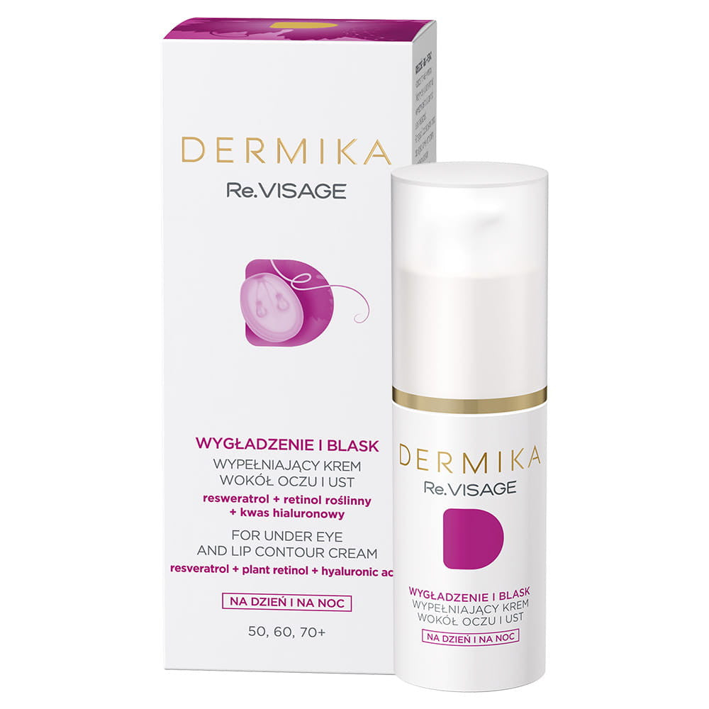 Dermika Re.VISAGE - wypełniający krem pod oczy wokół oczu i ust 50-70+, poj. 15 ml
